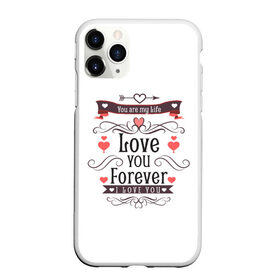 Чехол для iPhone 11 Pro Max матовый с принтом Love you forever в Новосибирске, Силикон |  | 8 марта | best | cat | forever | i love you | kiss | love | my life | губы | девушке | день влюбленных | киса | кот | котик | коты | люблю котов | любовь | любтмой | мама | маме | марта | очки | подарок | поцелуй | розовые губы