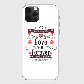Чехол для iPhone 12 Pro Max с принтом Love you forever в Новосибирске, Силикон |  | 8 марта | best | cat | forever | i love you | kiss | love | my life | губы | девушке | день влюбленных | киса | кот | котик | коты | люблю котов | любовь | любтмой | мама | маме | марта | очки | подарок | поцелуй | розовые губы
