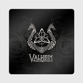 Магнит виниловый Квадрат с принтом Valheim в Новосибирске, полимерный материал с магнитным слоем | размер 9*9 см, закругленные углы | valheim | viking | валхейм | викинги | игры