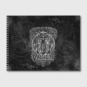 Альбом для рисования с принтом Valheim в Новосибирске, 100% бумага
 | матовая бумага, плотность 200 мг. | valheim | viking | валхейм | викинги | игры