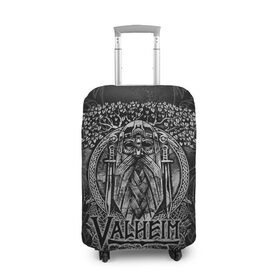 Чехол для чемодана 3D с принтом Valheim в Новосибирске, 86% полиэфир, 14% спандекс | двустороннее нанесение принта, прорези для ручек и колес | valheim | viking | валхейм | викинги | игры