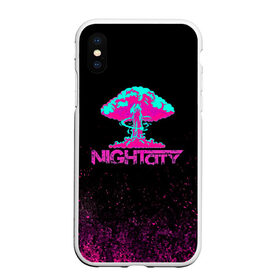 Чехол для iPhone XS Max матовый с принтом NIGHT CITY Cyberpunk 2077 в Новосибирске, Силикон | Область печати: задняя сторона чехла, без боковых панелей | cyberpunk 2077 | hacker | maelstrom | militech | quadra | samurai | sci fi | technology | trauma team | v | будущее | игра | иероглифы | киану ривз | кибер | киберпанк | киборг | киборги | корпорация | лого | милитек | панк | роботы | самурай | т