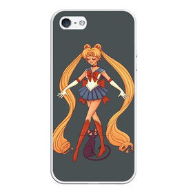 Чехол для iPhone 5/5S матовый с принтом Sailor Moon Сейлор Мун в Новосибирске, Силикон | Область печати: задняя сторона чехла, без боковых панелей | anime | sailor moon | аниме | анимэ | венера | луна | лунная призма | марс | сейлор мун | серебрянное тысячелетие | серенити | сэйлор | усаги цукино | чиби мун | эндимион