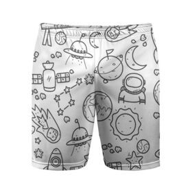 Мужские шорты спортивные с принтом Космос в Новосибирске,  |  | взрыв | галактика | день | для мальчика | для ребенка | жизнь | звезда | земля | колейдоскоп | комета | космос | мальчику | марс | мир | ночь | огонь | ракета | рисунок | спутник | юпитер