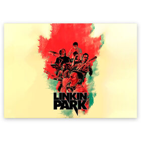 Поздравительная открытка с принтом LINKIN PARK в Новосибирске, 100% бумага | плотность бумаги 280 г/м2, матовая, на обратной стороне линовка и место для марки
 | chester | hardcore | linknin park | music | punk | rip | rock | usa | линкин парк | музыка | панк | рок | честер беннингтон