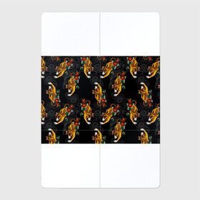Магнитный плакат 2Х3 с принтом Японский стиль - тигры в Новосибирске, Полимерный материал с магнитным слоем | 6 деталей размером 9*9 см | Тематика изображения на принте: арт | животные | облака | огонь | пламя | рисунок | стиль | тигр | японский