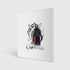 Холст квадратный с принтом Crowfall | Ranger в Новосибирске, 100% ПВХ |  | artcraft | crowfallgame | mmorpg | mmorts | иннова