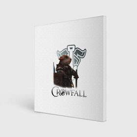 Холст квадратный с принтом Crowfall | Duelist в Новосибирске, 100% ПВХ |  | artcraft | crowfallgame | mmorpg | mmorts | иннова