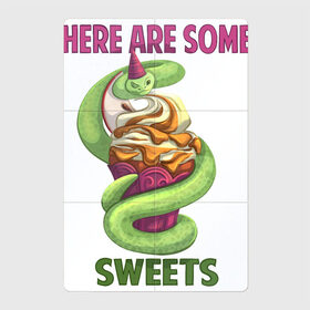 Магнитный плакат 2Х3 с принтом Змеиные ссссладости в Новосибирске, Полимерный материал с магнитным слоем | 6 деталей размером 9*9 см | snake | sweet | sweets | десерты | змея | сладкое