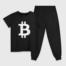 Детская пижама хлопок с принтом БИТКОИН BITCOIN в Новосибирске, 100% хлопок |  брюки и футболка прямого кроя, без карманов, на брюках мягкая резинка на поясе и по низу штанин
 | bitcoin | blockchain | btc | cardano | crypto | ethereum | polkadot | tether | xrp | бинанс | биткоин | блокчейн | валюта | деньги | криптовалюта | майнер | майнинг | цифровая валюта | цифровое золото | эфир