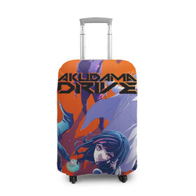 Чехол для чемодана 3D с принтом Акудама Драйв в Новосибирске, 86% полиэфир, 14% спандекс | двустороннее нанесение принта, прорези для ручек и колес | akudama drive | anime | japan | manga | tomoyo kurosawa | акудама драйв | аниме | манга