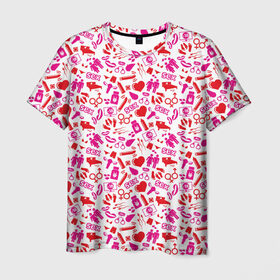 Мужская футболка 3D с принтом Женский День в Новосибирске, 100% полиэфир | прямой крой, круглый вырез горловины, длина до линии бедер | 8 марта | афродита | весна | влюбленность | жена | женский день | красота | купидон | любимая | любовь | мама | отношения | подарок девушке | подарок маме | подруга | половинка | поцелуй | праздник