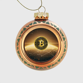 Стеклянный ёлочный шар с принтом БИТКОИН КРИПТОВАЛЮТА ЗОЛОТО в Новосибирске, Стекло | Диаметр: 80 мм | Тематика изображения на принте: bitcoin | blockchain | btc | cardano | crypto | ethereum | polkadot | tether | xrp | бинанс | биткоин | блокчейн | валюта | деньги | криптовалюта | майнер | майнинг | цифровая валюта | цифровое золото | эфир