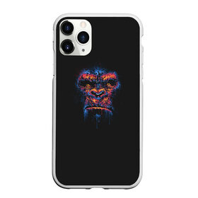 Чехол для iPhone 11 Pro Max матовый с принтом Colorful Gorilla в Новосибирске, Силикон |  | animal | beast | color | colorful | gorilla | ink | monkey | paints | горилла | животное | зверь | краски | обезьяна | чернила