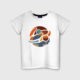 Детская футболка хлопок с принтом Road to Mars (NASA) в Новосибирске, 100% хлопок | круглый вырез горловины, полуприлегающий силуэт, длина до линии бедер | 2020 | 2021 | 21б | elon | mars | musk | nasa | perseverance | space | spacex | илон | космос | марс | марсоход | маск | наса | настойчивый