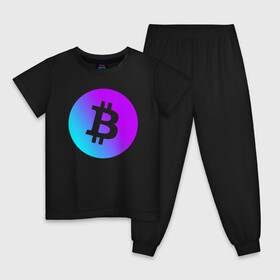 Детская пижама хлопок с принтом БИТКОИН НЕОН | BITCOIN NEON в Новосибирске, 100% хлопок |  брюки и футболка прямого кроя, без карманов, на брюках мягкая резинка на поясе и по низу штанин
 | bitcoin | blockchain | btc | cardano | crypto | ethereum | polkadot | tether | xrp | бинанс | биткоин | блокчейн | валюта | деньги | криптовалюта | майнер | майнинг | цифровая валюта | цифровое золото | эфир