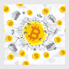 Магнитный плакат 3Х3 с принтом БИТКОИН | BITCOIN в Новосибирске, Полимерный материал с магнитным слоем | 9 деталей размером 9*9 см | Тематика изображения на принте: bitcoin | blockchain | btc | cardano | crypto | ethereum | polkadot | tether | xrp | бинанс | биткоин | блокчейн | валюта | деньги | криптовалюта | майнер | майнинг | цифровая валюта | цифровое золото | эфир