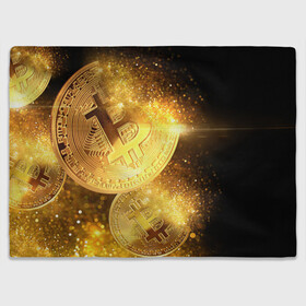 Плед 3D с принтом БИТКОИН ЗОЛОТО | BITCOIN GOLD в Новосибирске, 100% полиэстер | закругленные углы, все края обработаны. Ткань не мнется и не растягивается | Тематика изображения на принте: bitcoin | blockchain | btc | cardano | crypto | ethereum | polkadot | tether | xrp | бинанс | биткоин | блокчейн | валюта | деньги | криптовалюта | майнер | майнинг | цифровая валюта | цифровое золото | эфир