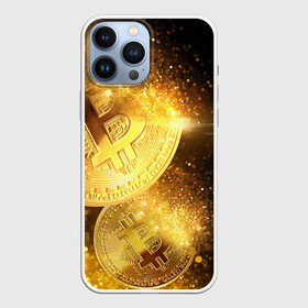 Чехол для iPhone 13 Pro Max с принтом БИТКОИН ЗОЛОТО | BITCOIN GOLD в Новосибирске,  |  | Тематика изображения на принте: bitcoin | blockchain | btc | cardano | crypto | ethereum | polkadot | tether | xrp | бинанс | биткоин | блокчейн | валюта | деньги | криптовалюта | майнер | майнинг | цифровая валюта | цифровое золото | эфир