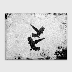 Обложка для студенческого билета с принтом Gothic crows в Новосибирске, натуральная кожа | Размер: 11*8 см; Печать на всей внешней стороне | animals | art | bird | black | crow | dark | halloween | wings | witch | арт | ворона | готика | готические | животные | крылья | нечисть | орел | перья | природа | птица | птица ворон | птичка | тьма | хеллоуин | хищник | черная птица