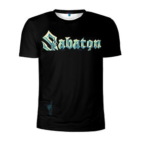 Мужская футболка 3D спортивная с принтом Sabaton в Новосибирске, 100% полиэстер с улучшенными характеристиками | приталенный силуэт, круглая горловина, широкие плечи, сужается к линии бедра | heavy metal | sabaton | группы | метал | музыка | сабатон | хэви метал