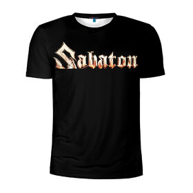 Мужская футболка 3D спортивная с принтом Sabaton в Новосибирске, 100% полиэстер с улучшенными характеристиками | приталенный силуэт, круглая горловина, широкие плечи, сужается к линии бедра | heavy metal | sabaton | группы | метал | музыка | сабатон | хэви метал