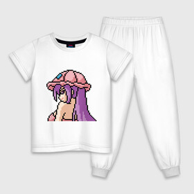 Детская пижама хлопок с принтом Pixel art anime в Новосибирске, 100% хлопок |  брюки и футболка прямого кроя, без карманов, на брюках мягкая резинка на поясе и по низу штанин
 | anime | art | girl | manga | pixel | аниме | арт | девушка | манга | пиксель