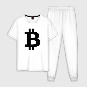 Мужская пижама хлопок с принтом БИТКОИН | BITCOIN в Новосибирске, 100% хлопок | брюки и футболка прямого кроя, без карманов, на брюках мягкая резинка на поясе и по низу штанин
 | bitcoin | blockchain | btc | cardano | crypto | ethereum | polkadot | tether | xrp | бинанс | биткоин | блокчейн | валюта | деньги | криптовалюта | майнер | майнинг | цифровая валюта | цифровое золото | эфир