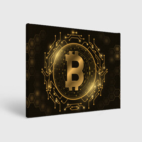 Холст прямоугольный с принтом ЗОЛОТОЙ БИТКОИН в Новосибирске, 100% ПВХ |  | bitcoin | blockchain | btc | cardano | crypto | ethereum | polkadot | tether | xrp | бинанс | биткоин | блокчейн | валюта | деньги | криптовалюта | майнер | майнинг | цифровая валюта | цифровое золото | эфир