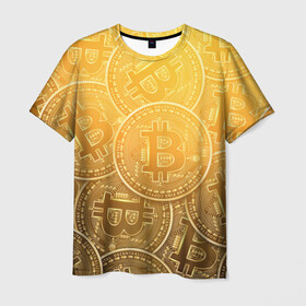 Мужская футболка 3D с принтом БИТКОИН МОНЕТЫ в Новосибирске, 100% полиэфир | прямой крой, круглый вырез горловины, длина до линии бедер | bitcoin | blockchain | btc | cardano | crypto | ethereum | polkadot | tether | xrp | бинанс | биткоин | блокчейн | валюта | деньги | криптовалюта | майнер | майнинг | цифровая валюта | цифровое золото | эфир