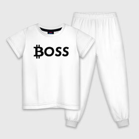Детская пижама хлопок с принтом БИТКОИН ДЕД | BITCOIN BOSS в Новосибирске, 100% хлопок |  брюки и футболка прямого кроя, без карманов, на брюках мягкая резинка на поясе и по низу штанин
 | bitcoin | blockchain | btc | cardano | crypto | ethereum | polkadot | tether | xrp | бинанс | биткоин | блокчейн | валюта | деньги | криптовалюта | майнер | майнинг | цифровая валюта | цифровое золото | эфир