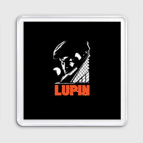 Магнит 55*55 с принтом Lupin - Сериал Люпен в Новосибирске, Пластик | Размер: 65*65 мм; Размер печати: 55*55 мм | lupin | netflix | детектив | логотип | люпен | люпин | люпэн | мужской | нетфликс | омар си | подарок | портрет | сериал | черный