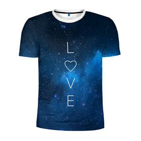 Мужская футболка 3D спортивная с принтом SPACE LOVE в Новосибирске, 100% полиэстер с улучшенными характеристиками | приталенный силуэт, круглая горловина, широкие плечи, сужается к линии бедра | Тематика изображения на принте: earth | galaxy | heart | love | mars | moon | nasa | planet | planets | space | specex | stars | sun | universe | вселенная | галактика | звезда | звезды | земля | космическая | космос | луна | любовь | марс | млечный | наса | планета | планеты | путь