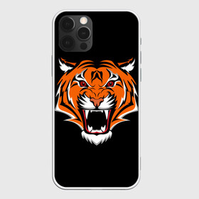 Чехол для iPhone 12 Pro Max с принтом ТИГР оскал в Новосибирске, Силикон |  | Тематика изображения на принте: animal | beast | cat | cute | fluffy | hunter | lion | lion cub | lion king | mane | predator | red | tail | tiger | yellow | большая кошка | голова тигра | грива | животное | зверь | король лев | кот | милый | охотник | пушистый | тигр | тиг