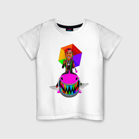 Детская футболка хлопок с принтом Tekashi69 в Новосибирске, 100% хлопок | круглый вырез горловины, полуприлегающий силуэт, длина до линии бедер | 6ix9ine | rap | tekashi | акула | реп | текаши