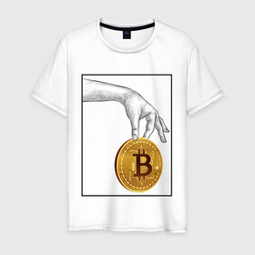 Мужская футболка хлопок с принтом BITCOIN CRYPTOCURRENCE (Z) в Новосибирске, 100% хлопок | прямой крой, круглый вырез горловины, длина до линии бедер, слегка спущенное плечо. | binance coin | bitcoin | blockchain | btc | cardano | crypto | ethereum | litecoin | polkadot | tether | xrp | биткоин | блокчейн | валюта | деньги | криптовалюта | майнер | майнинг | цифровая валюта | цифровое золото | эфир