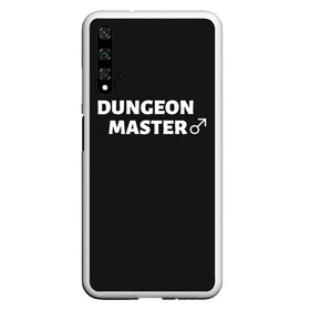 Чехол для Honor 20 с принтом Dungeon Master в Новосибирске, Силикон | Область печати: задняя сторона чехла, без боковых панелей | aniki | billy | boss | boy | darkholm | door | dungeon | full | gachimuchi | gym | herrington | jabroni | master | next | of | this | van | what | аники | билли | бой | босс | ван | гачимучи | данжен | даркхолм | дор | жаброни | качалки | мастер | некст |