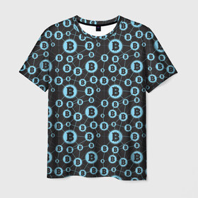 Мужская футболка 3D с принтом Bitcoin в Новосибирске, 100% полиэфир | прямой крой, круглый вырез горловины, длина до линии бедер | Тематика изображения на принте: bitcoin | meme | биткойн | валюта | манера | мем | образ действия | символ