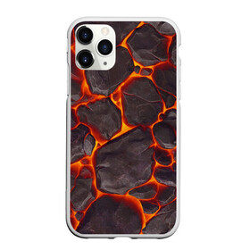 Чехол для iPhone 11 Pro матовый с принтом ЛАВА | LAVA в Новосибирске, Силикон |  | burnin | fire | flame | grunge | lava | lawa | гранж | земля | красная | красный | лава | неон | неоновая | огонь | паттерн | пламя | плита | плиты | природа | текстура | текстуры | трещины