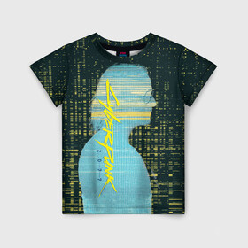 Детская футболка 3D с принтом Cyberpunk 2077 | Джонни в Новосибирске, 100% гипоаллергенный полиэфир | прямой крой, круглый вырез горловины, длина до линии бедер, чуть спущенное плечо, ткань немного тянется | Тематика изображения на принте: cyberpunk | cyberpunk 2077 | johnny silverhand | джонни сильверхенд | киберпанк | киберпанк 2077