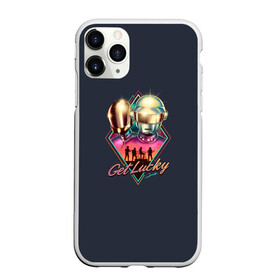 Чехол для iPhone 11 Pro матовый с принтом Get Lucky в Новосибирске, Силикон |  | acces | after | all | better | crush | da | daft | dance | discovery | faster | funk | get | harder | homework | human | instant | lose | lucky | memories | more | one | punk | random | stronger | time | to | yourself | бангальтер | дафт 