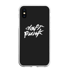 Чехол для iPhone XS Max матовый с принтом Daft Punk в Новосибирске, Силикон | Область печати: задняя сторона чехла, без боковых панелей | Тематика изображения на принте: acces | after | all | better | crush | da | daft | dance | discovery | faster | funk | get | harder | homework | human | instant | lose | lucky | memories | more | one | punk | random | stronger | time | to | yourself | бангальтер | дафт 