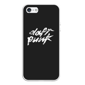 Чехол для iPhone 5/5S матовый с принтом Daft Punk в Новосибирске, Силикон | Область печати: задняя сторона чехла, без боковых панелей | Тематика изображения на принте: acces | after | all | better | crush | da | daft | dance | discovery | faster | funk | get | harder | homework | human | instant | lose | lucky | memories | more | one | punk | random | stronger | time | to | yourself | бангальтер | дафт 