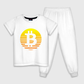 Детская пижама хлопок с принтом БИТКОИН BITCOIN (Z) в Новосибирске, 100% хлопок |  брюки и футболка прямого кроя, без карманов, на брюках мягкая резинка на поясе и по низу штанин
 | Тематика изображения на принте: binance coin | bitcoin | blockchain | btc | cardano | crypto | ethereum | litecoin | polkadot | tether | xrp | биткоин | блокчейн | валюта | деньги | криптовалюта | майнер | майнинг | цифровая валюта | цифровое золото | эфир