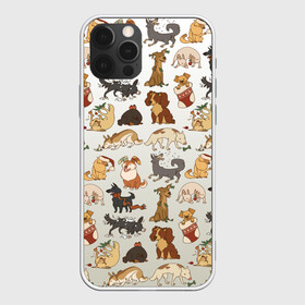Чехол для iPhone 12 Pro Max с принтом узор песики собачки гав в Новосибирске, Силикон |  | ветеринару | гав | животные домашние | заводчику | заводчице | любителю собак | млекопитающее | мопс | мультипликационный персонаж | мультяшная собака | песики | питомцы | псы | собакены | собаки