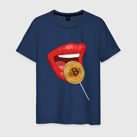 Мужская футболка хлопок с принтом SWEET BITCOIN | СЛАДКИЙ БИТКОИН (Z) в Новосибирске, 100% хлопок | прямой крой, круглый вырез горловины, длина до линии бедер, слегка спущенное плечо. | binance coin | bitcoin | blockchain | btc | cardano | crypto | ethereum | litecoin | polkadot | tether | xrp | биткоин | блокчейн | валюта | деньги | криптовалюта | майнер | майнинг | цифровая валюта | цифровое золото | эфир
