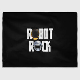 Плед 3D с принтом Robot Rock в Новосибирске, 100% полиэстер | закругленные углы, все края обработаны. Ткань не мнется и не растягивается | cyberpunk | daft | daftpunk | electronic | get | guy | guy manuel | human | lucky | music | punk | robot | rock | thomas | дафт | дафтпанк | киберпанк | музыка | ню диско | панк | робот | рок | техно | томас | электро | электроник рок