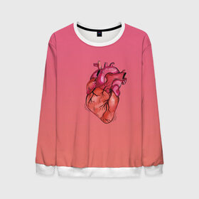 Мужской свитшот 3D с принтом анатомия сердце реальное в Новосибирске, 100% полиэстер с мягким внутренним слоем | круглый вырез горловины, мягкая резинка на манжетах и поясе, свободная посадка по фигуре | анатомия | бьется | любовь | медицина | орган | реальное | сердечко | сердце | хирург