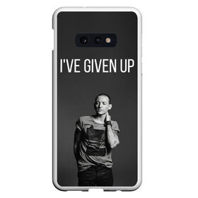 Чехол для Samsung S10E с принтом Given Up в Новосибирске, Силикон | Область печати: задняя сторона чехла, без боковых панелей | bennington | chester | linkin park | rock | беннингтон | линкин парк | рок | честер