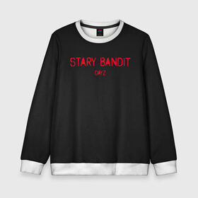 Детский свитшот 3D с принтом Stary Bandit в Новосибирске, 100% полиэстер | свободная посадка, прямой крой, мягкая тканевая резинка на рукавах и понизу свитшота | Тематика изображения на принте: balota | bambi | bandit | berezino | cherno | dance | day | electro | friendly | kalinka | killer | pavlovo | skalisty | stary | tisy | z | zeleno | zombie | день | з | зет | зомби | зэт